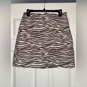 Zebra Print Women's Skirt